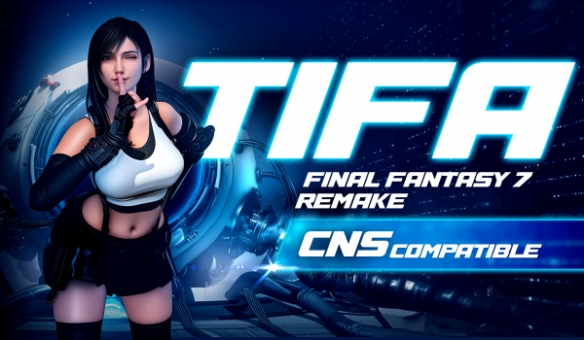 《剑星》蒂法FF7重制版MOD：经典修身服+动态披发物理引擎(图1)