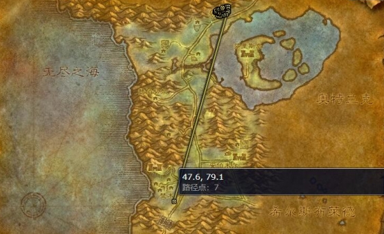 魔兽世界银松森林稀有狼位置介绍1