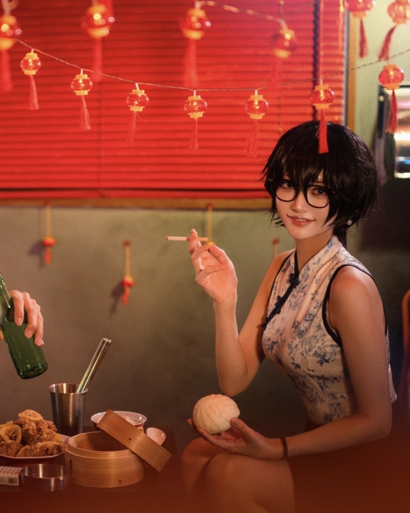 Coser扮《九龙大众浪漫》女主角“鲸井令子”获好评(图4)