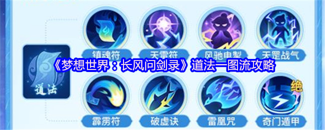 《梦想世界：长风问剑录》道法一图流攻略