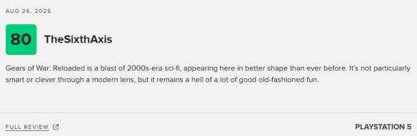 《战争机器：重装上阵》M站80分：重温经典的绝佳方式(图5)