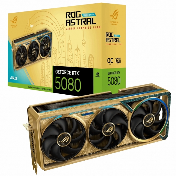 华硕RTX 5080黄金版显卡国内上市：定价16599元！(图1)