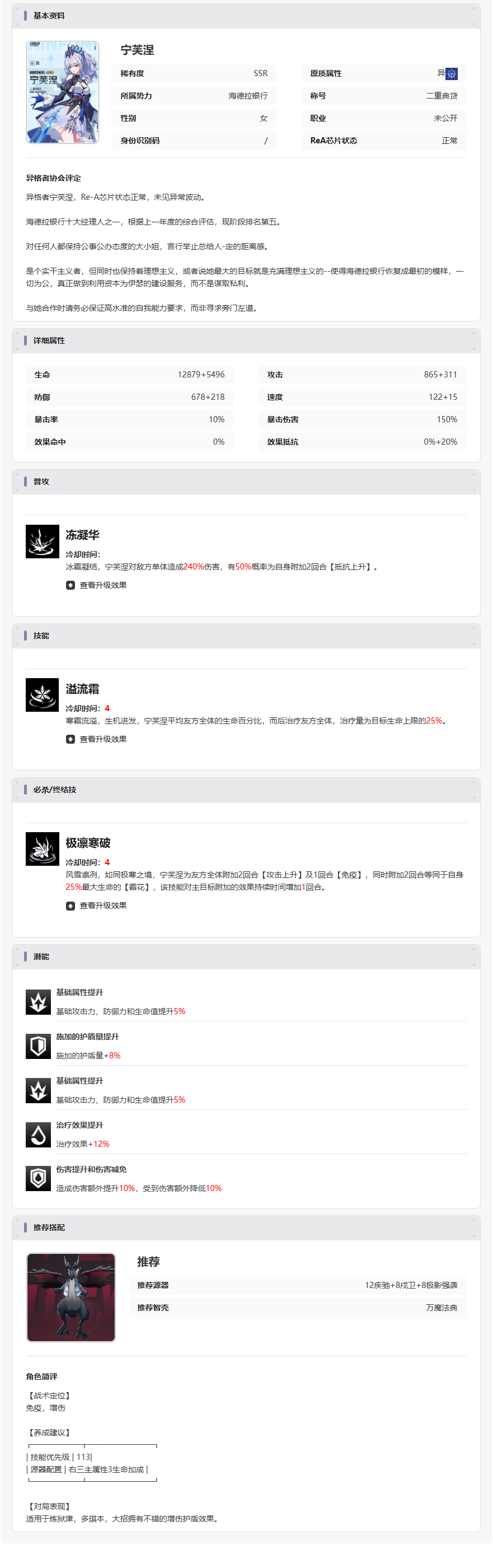 《伊瑟》宁芙涅技能属性图鉴(图3)