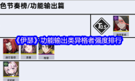 《伊瑟》功能输出类异格者强度排行