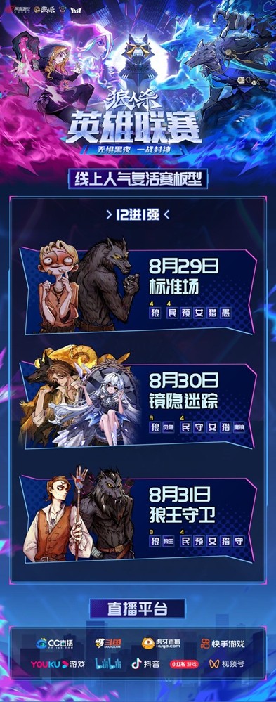 谁能成功晋级？2025狼人杀英雄联赛人气复活赛开战