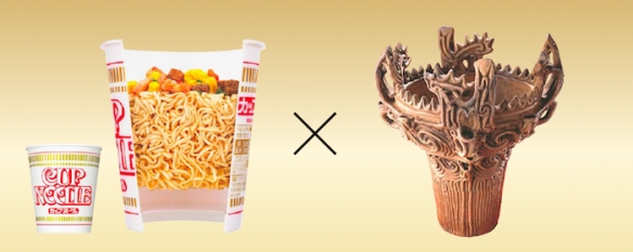 看得我血压飙升！日清概念商品 「杯面洒了」创意门档(图8)