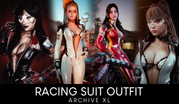 《赛博朋克2077》赛车手服装MOD：荧光涂装+氮气尾焰特效(图1)