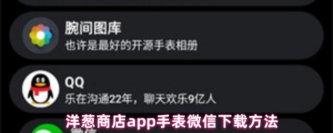 洋葱商店app手表微信下载方法(图1)