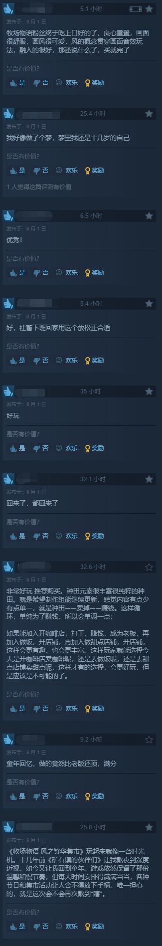 系列史上最佳！《牧场物语》新作Steam95%好评如潮(图13)