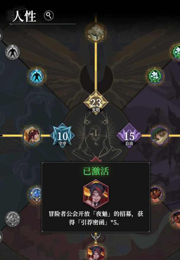 《地下城堡4：骑士与破碎编年史》人性系统玩法介绍(图3)