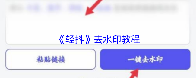 《轻抖》去水印教程
