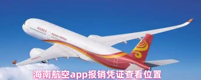 海南航空app报销凭证查看位置
