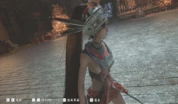 《明末》红衣少女MOD：动态刺绣流光+雨天避水特效(图1)