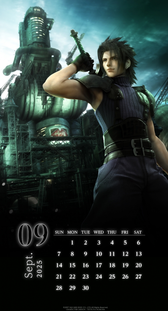 《最终幻想7RE》9月日历壁纸：三战士手握破坏神！(图4)