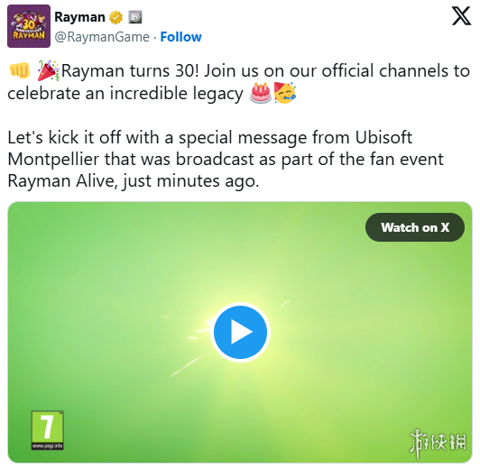 系列新作确认开发中！《雷曼》官方推特发布未来计划(图1)