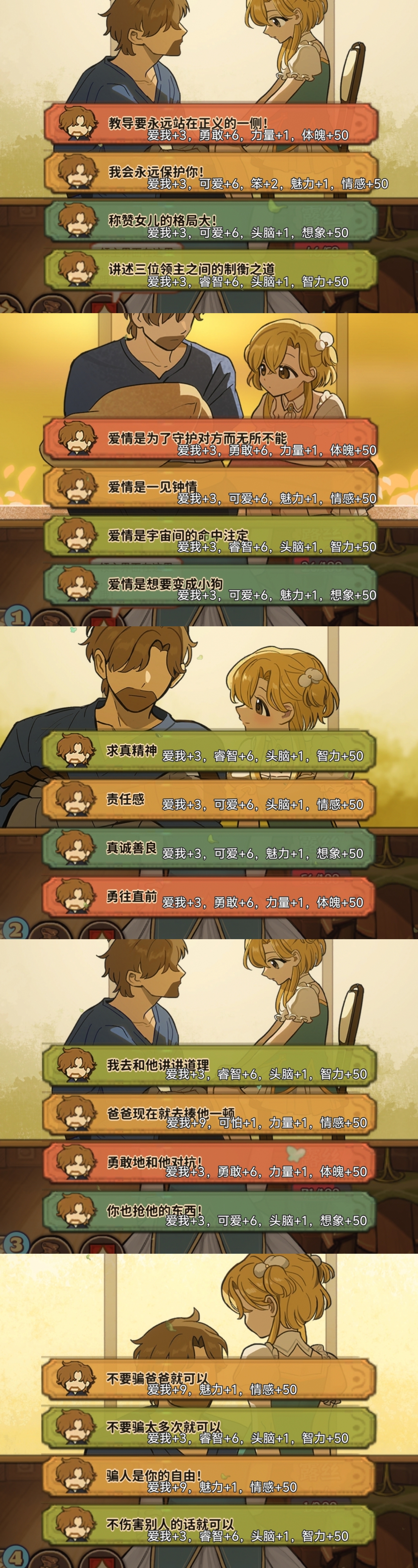 《火山的女儿：再度重逢》12岁后爸爸的目标对话选项分享