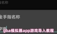 gba模拟器app游戏导入教程