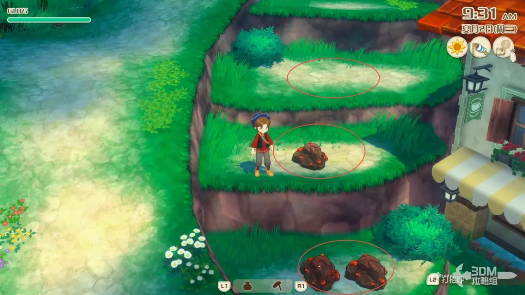 《牧场物语 来吧！风之繁华集市》全资源点位置 资源点介绍(图6)