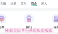 长佩阅读下载小说功能说明