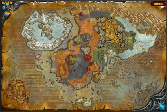 魔兽世界火叶采集位置及分布图2