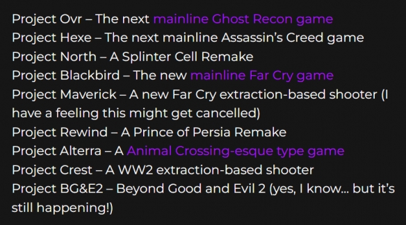 曝育碧2026年-2027年推出十款新作！超强游戏阵容曝光(图2)