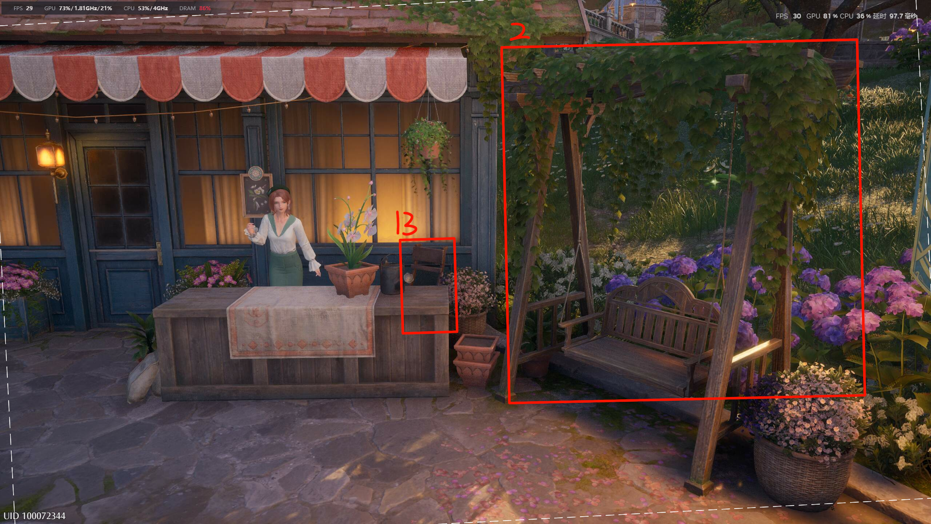 《无限暖暖》大世界家园家具图纸位置