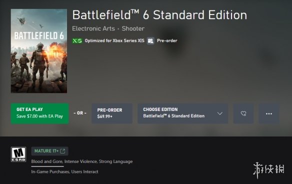 《战地6》ESRB评级M级！或因未公开单人模式含血腥内容(图1)