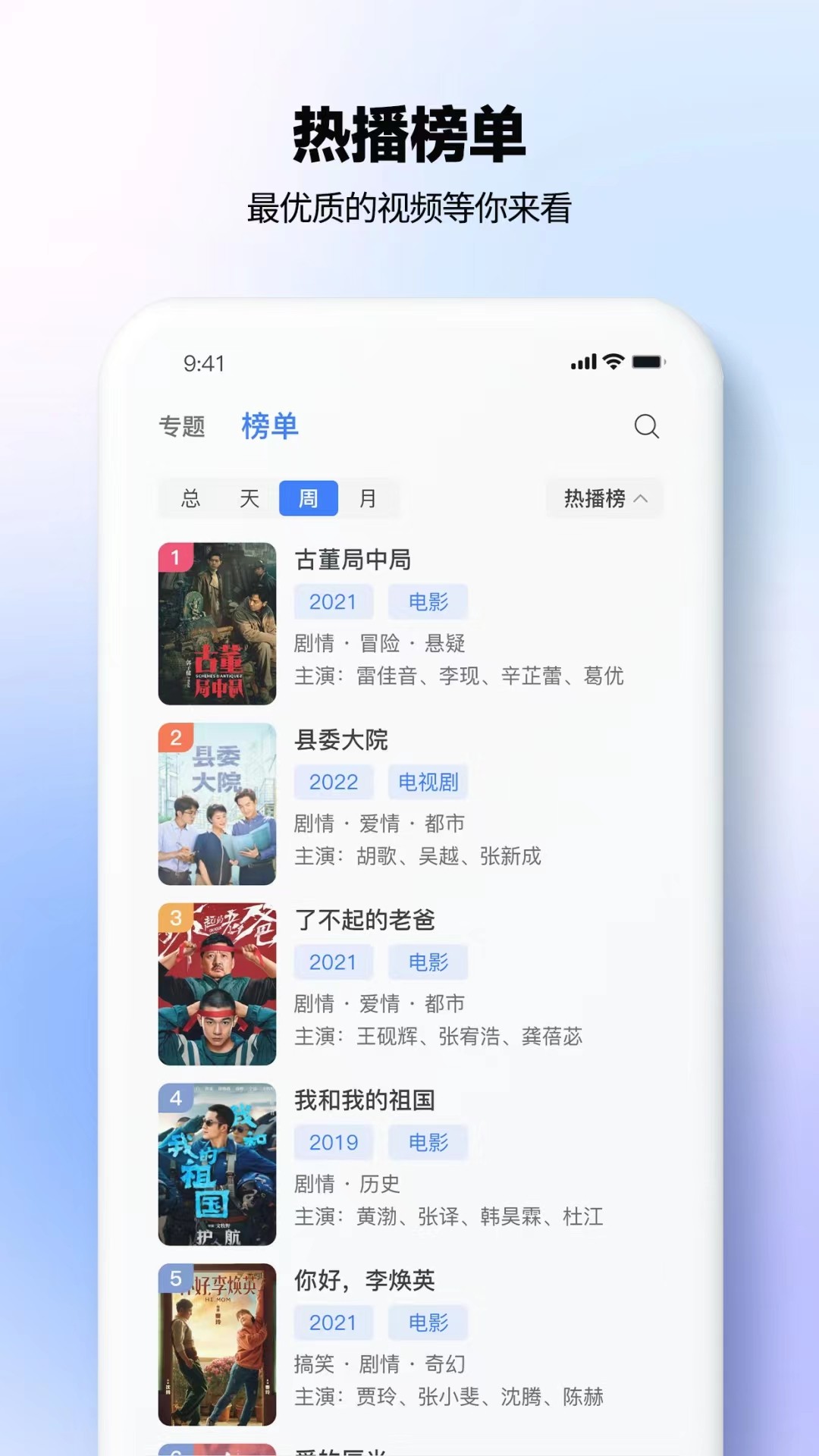 
热播影视大全 2025最新版