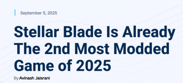 谁还穿正经衣服呀！《剑星》成为今年Mod第二多的游戏(图1)