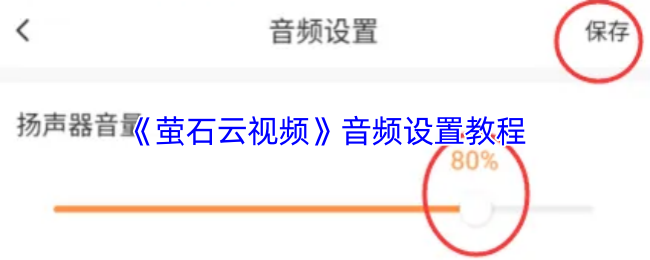 《萤石云视频》音频设置教程