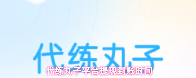 代练丸子平台提现到账时间