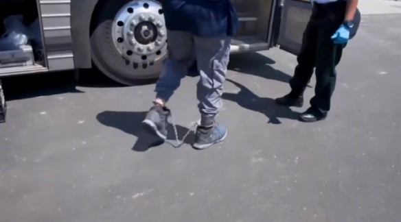 大批韩国人在美国被拴铁链带走！韩国媒体集体破防！(图2)