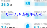 《丰云行》查看油耗方法