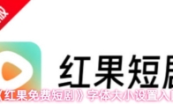《红果免费短剧》字体大小设置入口