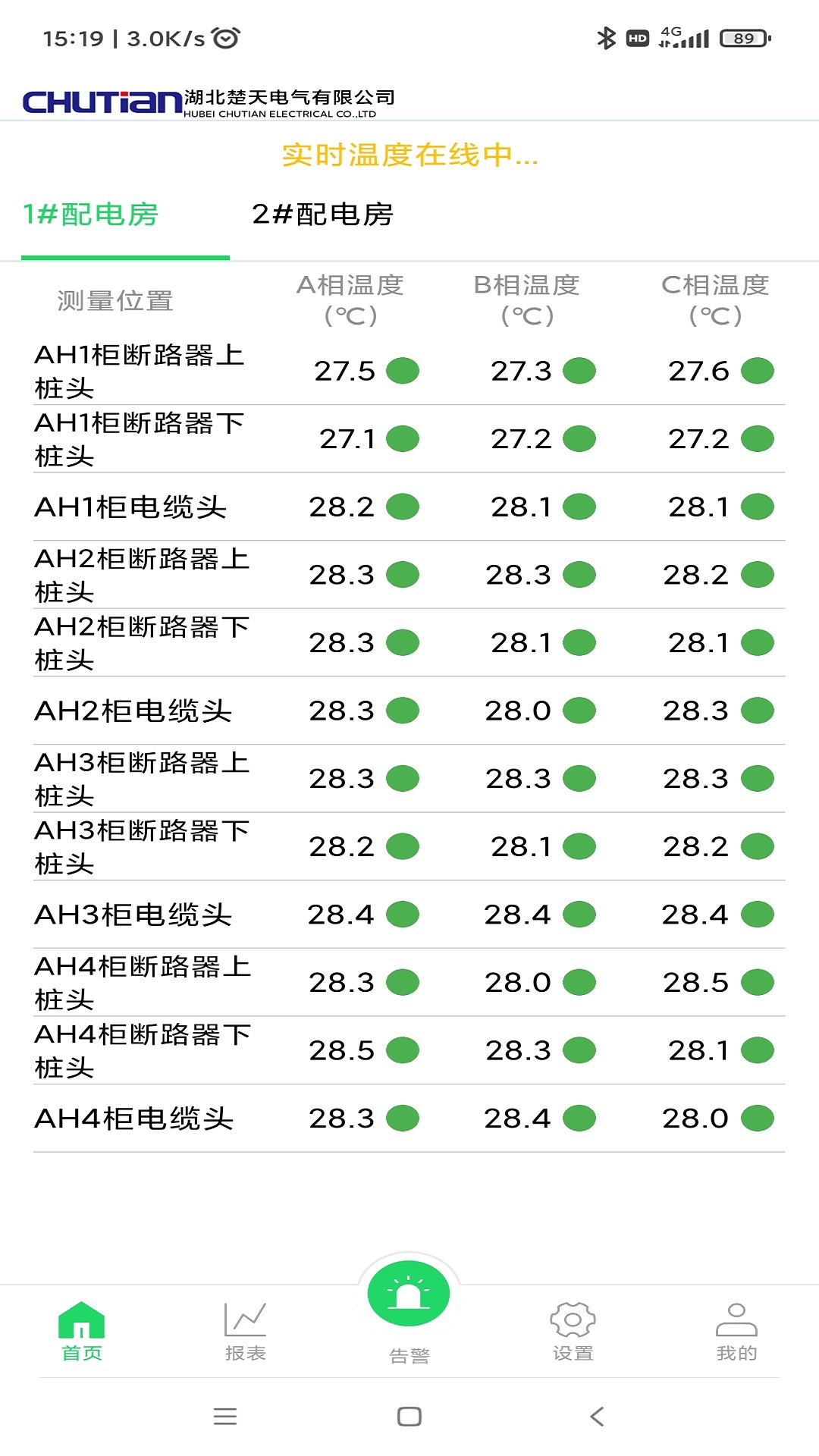 
无线测温巡检系统APP