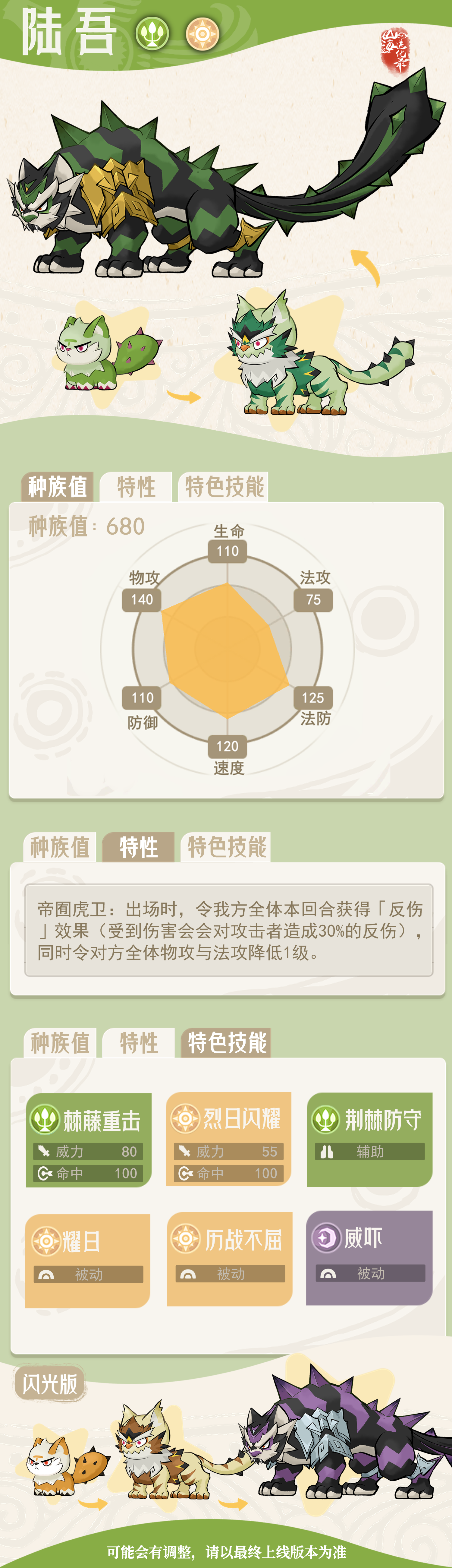 山海进化录陆吾灵兽介绍