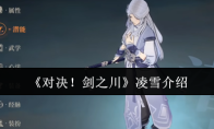 《对决！剑之川》凌雪介绍