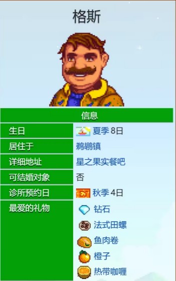 《星露谷物语》格斯爱心事件大全(图2)