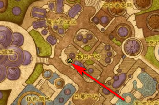 魔兽世界达拉然布甲商人位置介绍