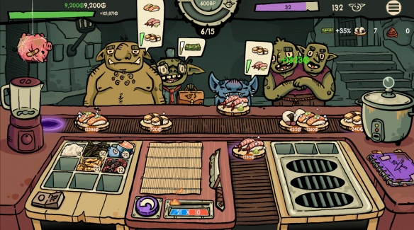 《哥布林寿司》试玩报告：孩子们厨师长今天做寿司(图12)