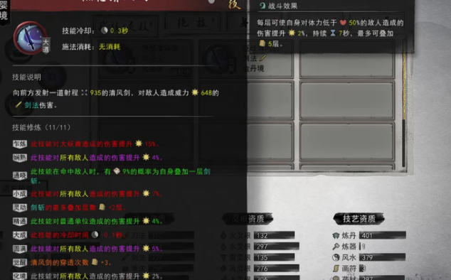 鬼谷八荒剑修逆天改命搭配推荐3