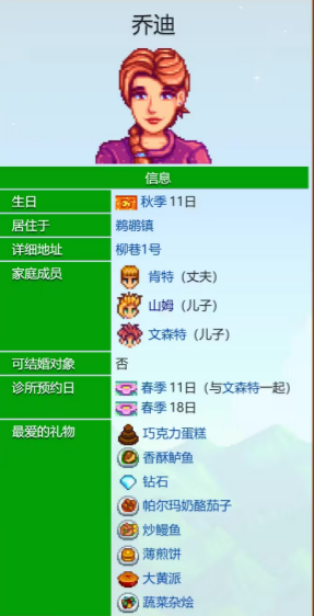 星露谷物语乔迪有哪些爱心事件-星露谷物语乔迪爱心事件一览