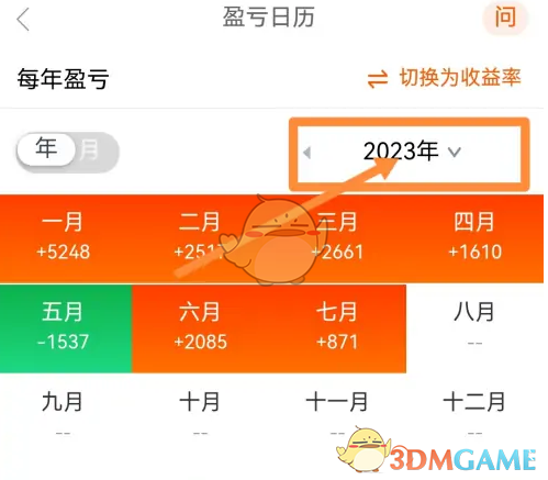 《蜻蜓点金》查看盈亏日历方法(图4)