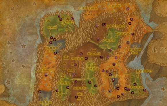 魔兽世界刀锋山矿点位置介绍2