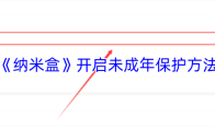 《纳米盒》开启未成年保护方法