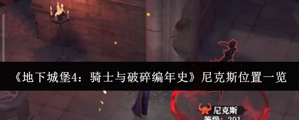 《地下城堡4：骑士与破碎编年史》尼克斯位置一览