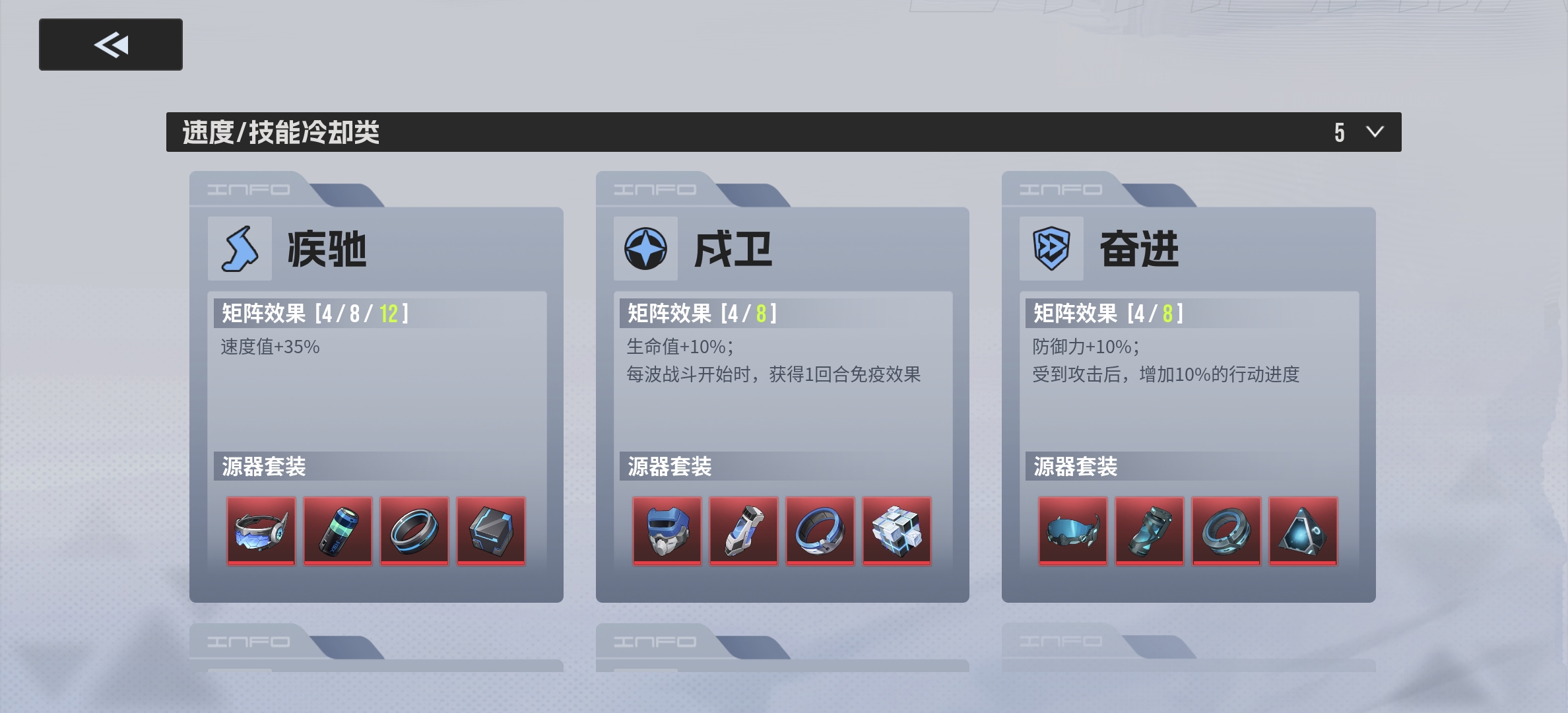 《伊瑟》角色源器选择技巧