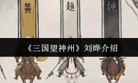 《三国望神州》刘晔介绍