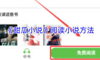 《甜瓜小说》阅读小说方法
