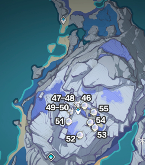 原神月落银采集路线分享2